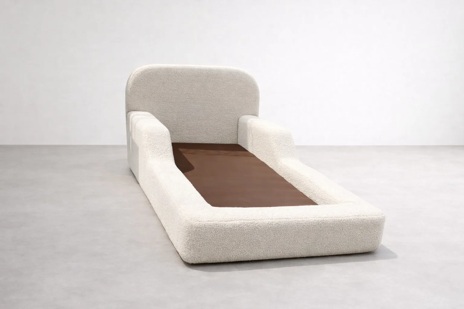 Boucle Platform Bed