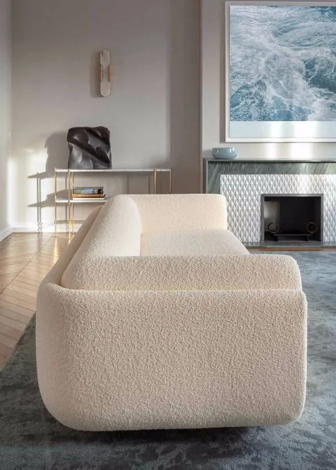 Cloud Cream Bouclé Sofa