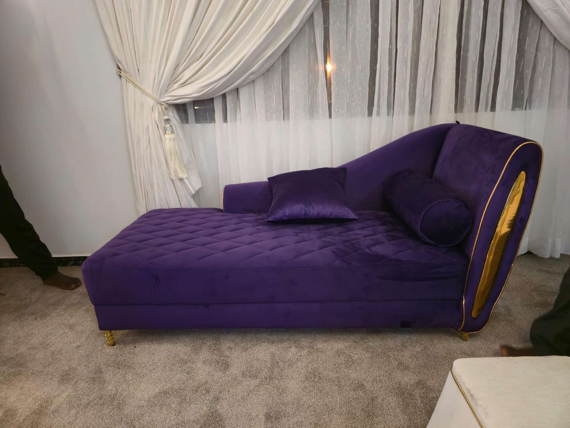 Royal Velvet Chaise Lounge