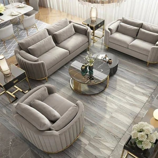 Pewter Channel Lounge Suite